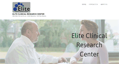 Desktop Screenshot of eliteclinicalresearchcenter.com