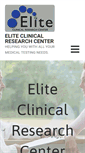 Mobile Screenshot of eliteclinicalresearchcenter.com