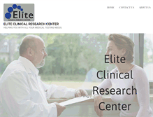Tablet Screenshot of eliteclinicalresearchcenter.com